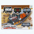 11-Piece Classic Express Electric Train Set with Tracks &amp; Freight Cars