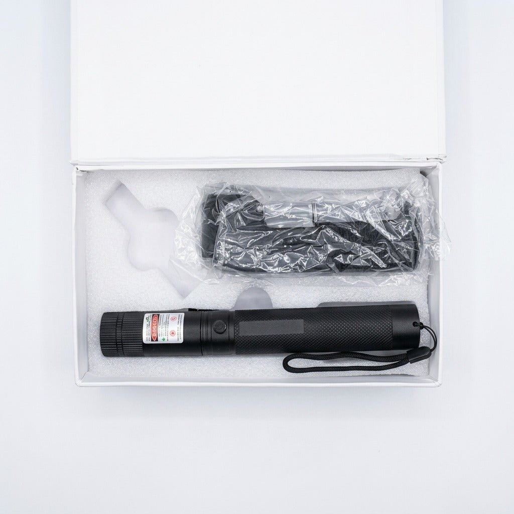 High-Power Portable Tactical Laser Pointer Kit | Handheld Beam Pointer with Accessories