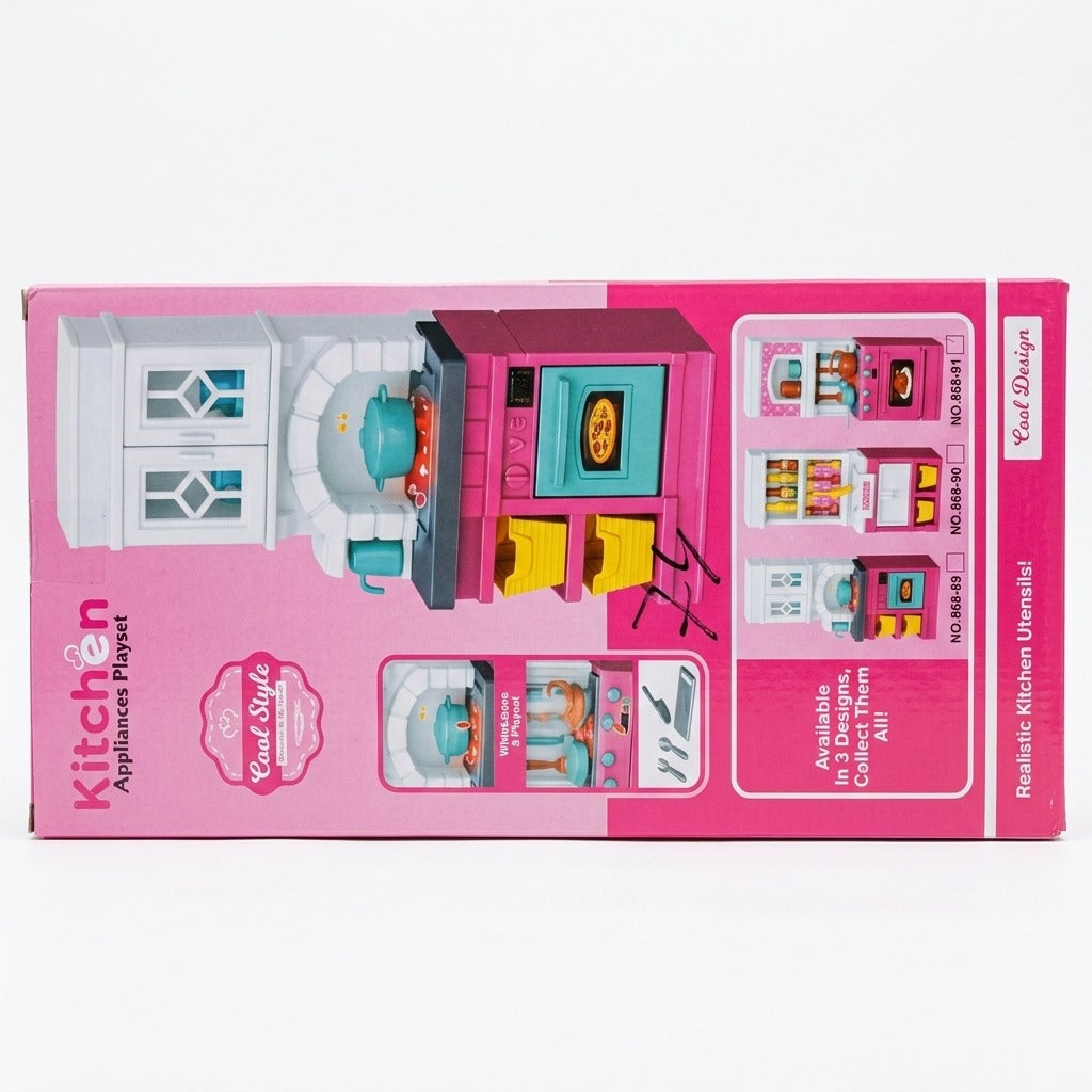 Kids Mini Kitchen Appliances Playset | Pretend Play Cooking Toy Set