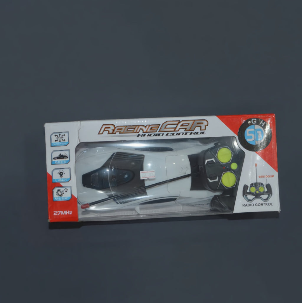 5D Light-Up RC Sports Car with Music &amp; Opening Doors – Blue Remote Control Toy Car