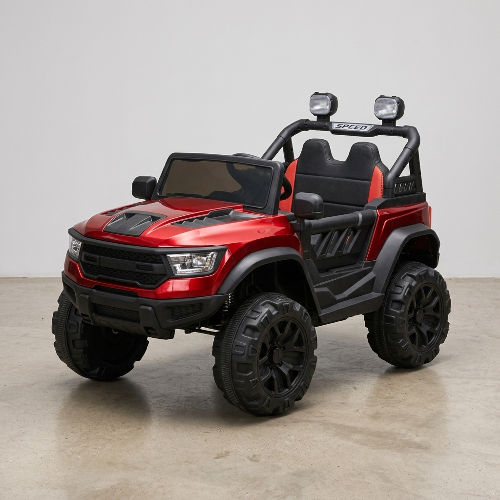 Adventure Ready Kids' Off-Road Electric Ride-On Truck – Sporty Red