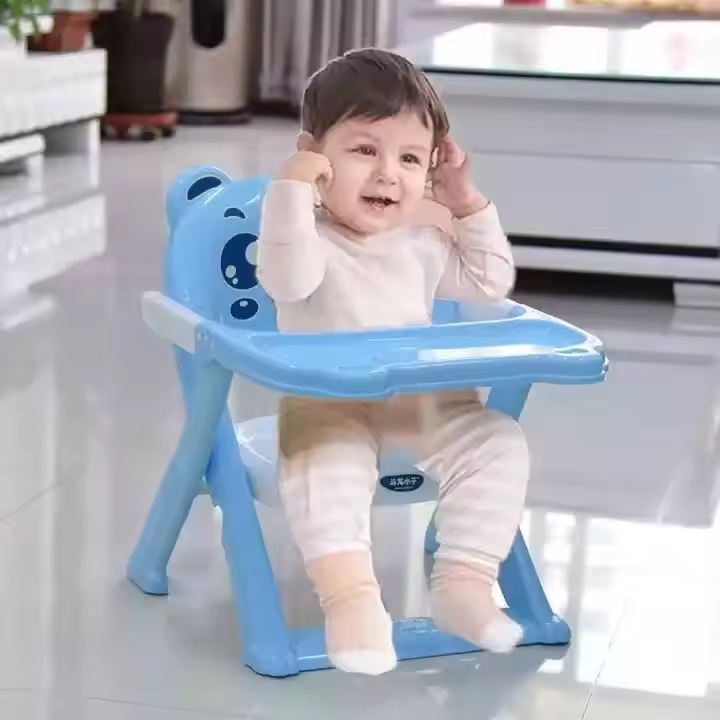 Deluxe Portable Travel High Chair – Ultra-Compact Folding Baby Booster Seat with Detachable Feeding Tray