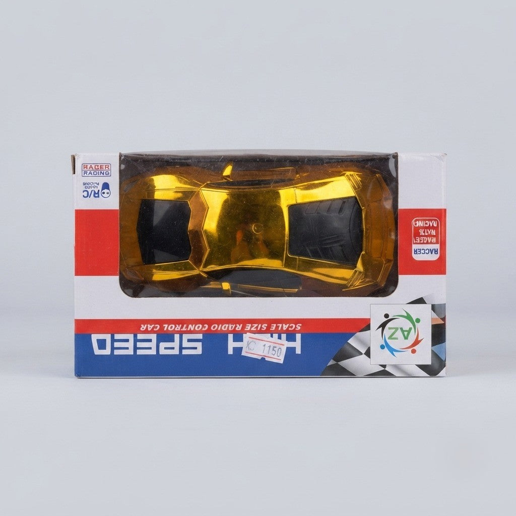 High-Speed Gold Metallic Remote Control Sports Car