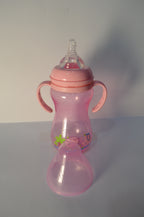 Minnie Bow Large Capacity Baby Transition Bottle with Easy-Grip Handles (Pink, 330ml)