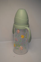 Little Birds Large Capacity Baby Transition Bottle with Easy-Grip Handles (Sage Green, 330ml)
