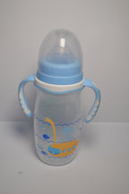 Little Fox Anti-Colic Baby Feeding Bottle with Soft-Touch Trainer Handles (Purple, 300ml)
