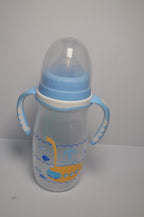 Little Fox Anti-Colic Baby Feeding Bottle with Soft-Touch Trainer Handles (Purple, 300ml)