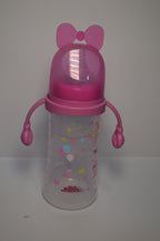 Minnie Bow Large Capacity Baby Transition Bottle with Easy-Grip Handles (Pink, 330ml)