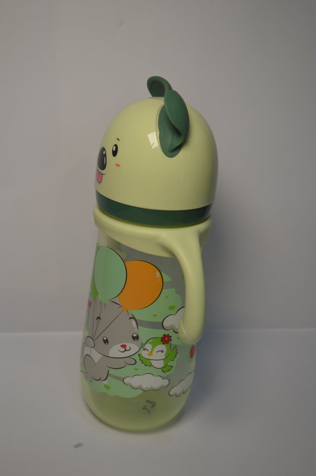 Little Koala Extra-Large Baby Transition Bottle with Easy-Grip Handles (Sage Green, 420ml)