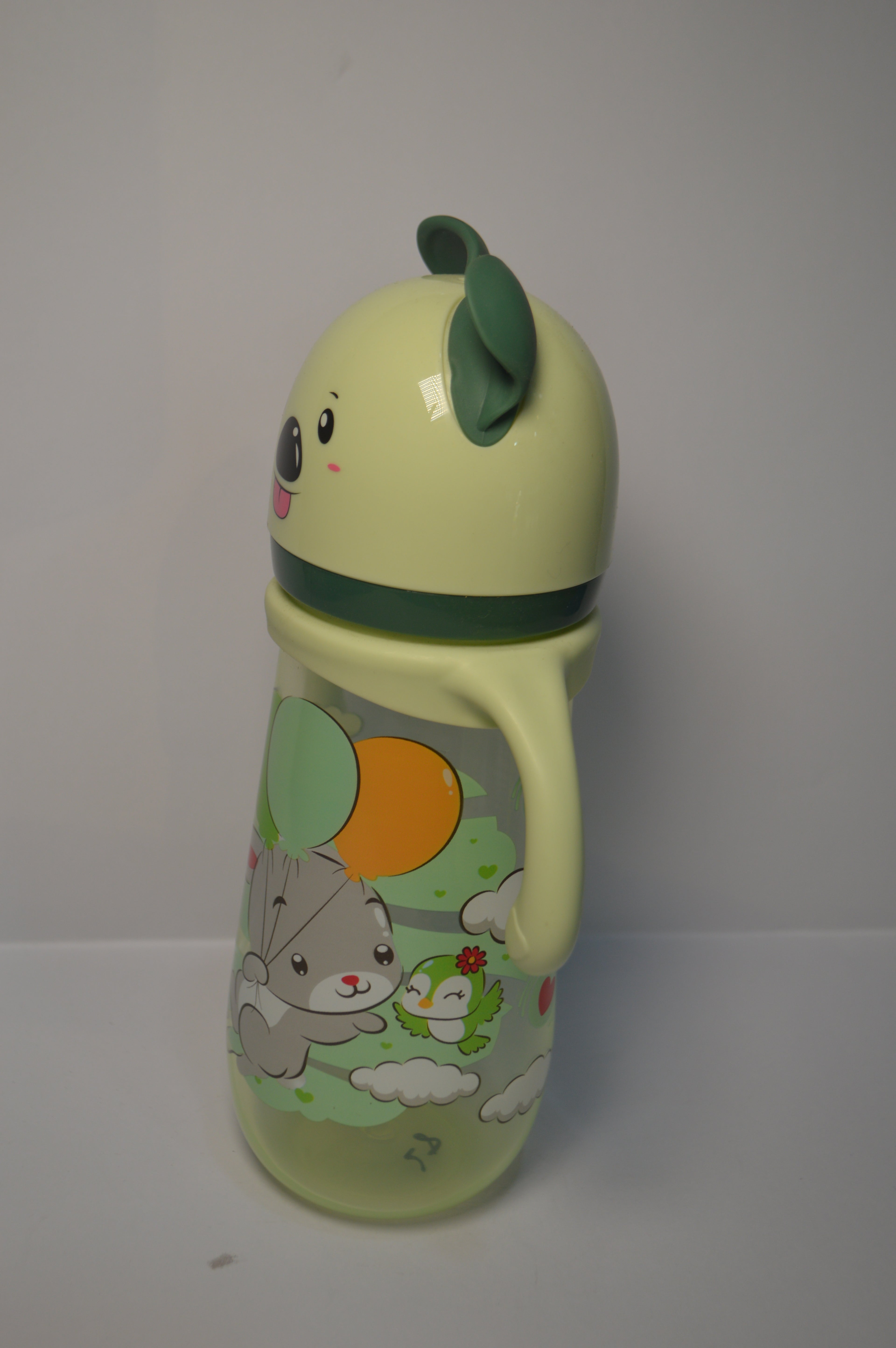 Little Koala Extra-Large Baby Transition Bottle with Easy-Grip Handles (Sage Green, 420ml)