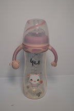 Happy Cat Spill-Proof Toddler Transition Bottle – Easy-Grip Trainer Cup (300ml)