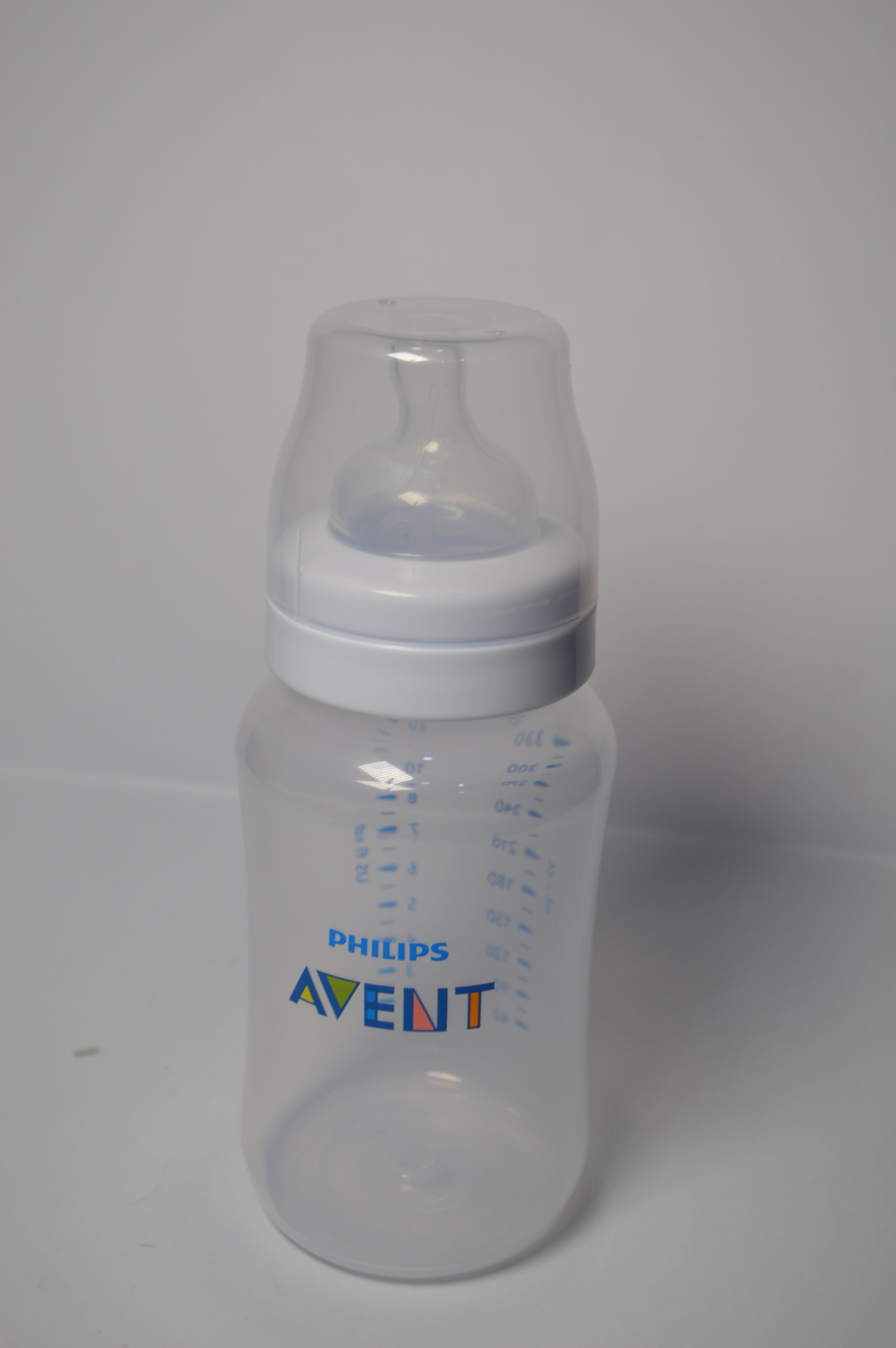 Philips Avent Anti-Colic Baby Bottle – Newborn Starter Feeder (Clear, 125ml / 4oz)
