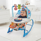 Noor Sons Deluxe 4-in-1 Baby Rocker – Soothing Vibrating Infant Lounger and Musical Play Chair
