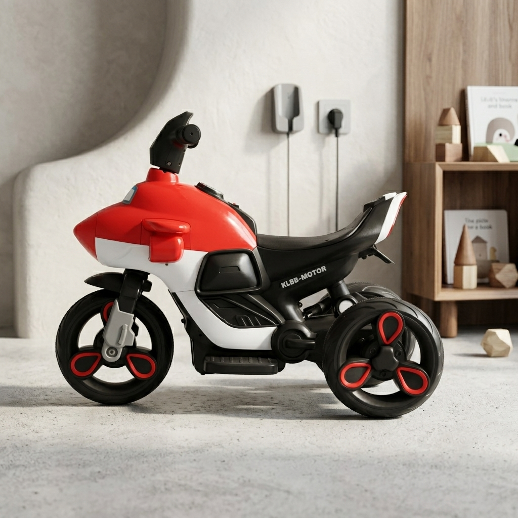 AeroRide 3-Wheel Kids Tricycle – Toddler Ride-On Toy Motorcycle Airplane Hybrid (Red)
