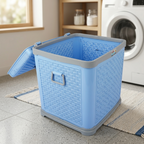 Deluxe Nursery Storage Box with Hinged Lid – Multi-Functional Baby Clothes Hamper and Toy Chest