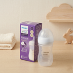 Philips Avent Natural Response Baby Bottle – Anti-Colic Infant Feeder (Clear, 260ml / 9oz)