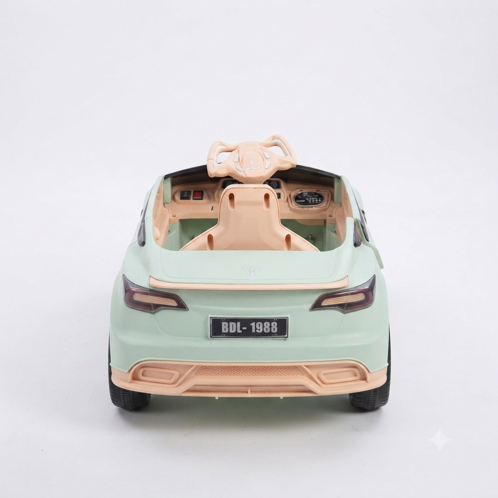 Premium Kids' Electric Ride-On Car – Sleek Mint Green Luxury Edition