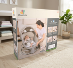 Mastela 4-in-1 Deluxe Multi-Functional Bassinet &amp; Infant Rocker – Convertible High-Chair, Auto Swing, and Toddler Seat
