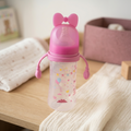 Minnie Bow Large Capacity Baby Transition Bottle with Easy-Grip Handles (Pink, 330ml)