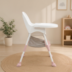 JoyRide 2-in-1 Toddler Highchair – Modern Plastic Feeding Chair with Storage Basket