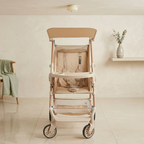 Nest-Comfort Lightweight Toddler Stroller – Compact City Pram with Removable Snack Tray &amp; Storage Basket