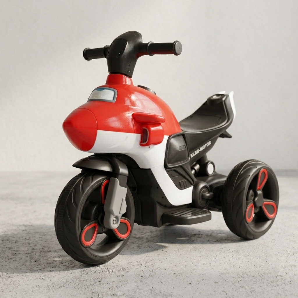 AeroRide 3-Wheel Kids Tricycle – Toddler Ride-On Toy Motorcycle Airplane Hybrid (Red)