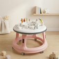 Happy Bear 3-in-1 Baby Activity Walker &amp; Interactive Play Center (Pastel Pink)