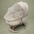 Deluxe Automatic Soothing Baby Cradle – Smart Motorized Infant Glide Bassinet with Adjustable Sun Canopy