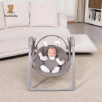 Mastela Deluxe Portable Baby Swing – Automatic Infant Rocker with Melodies and Compact Fold Frame