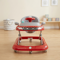 AZ Baby Supercar 2-in-1 Racer Walker &amp; Interactive Steering Play Center (Sporty Red &amp; Slate Gray)