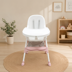 JoyRide 2-in-1 Toddler Highchair – Modern Plastic Feeding Chair with Storage Basket
