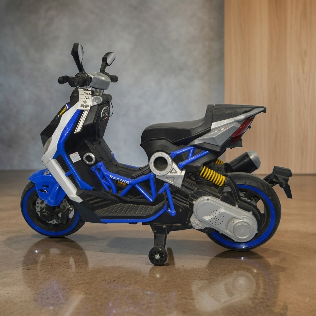 High-Octane Kids’ Electric Ride-On Racing Scooter