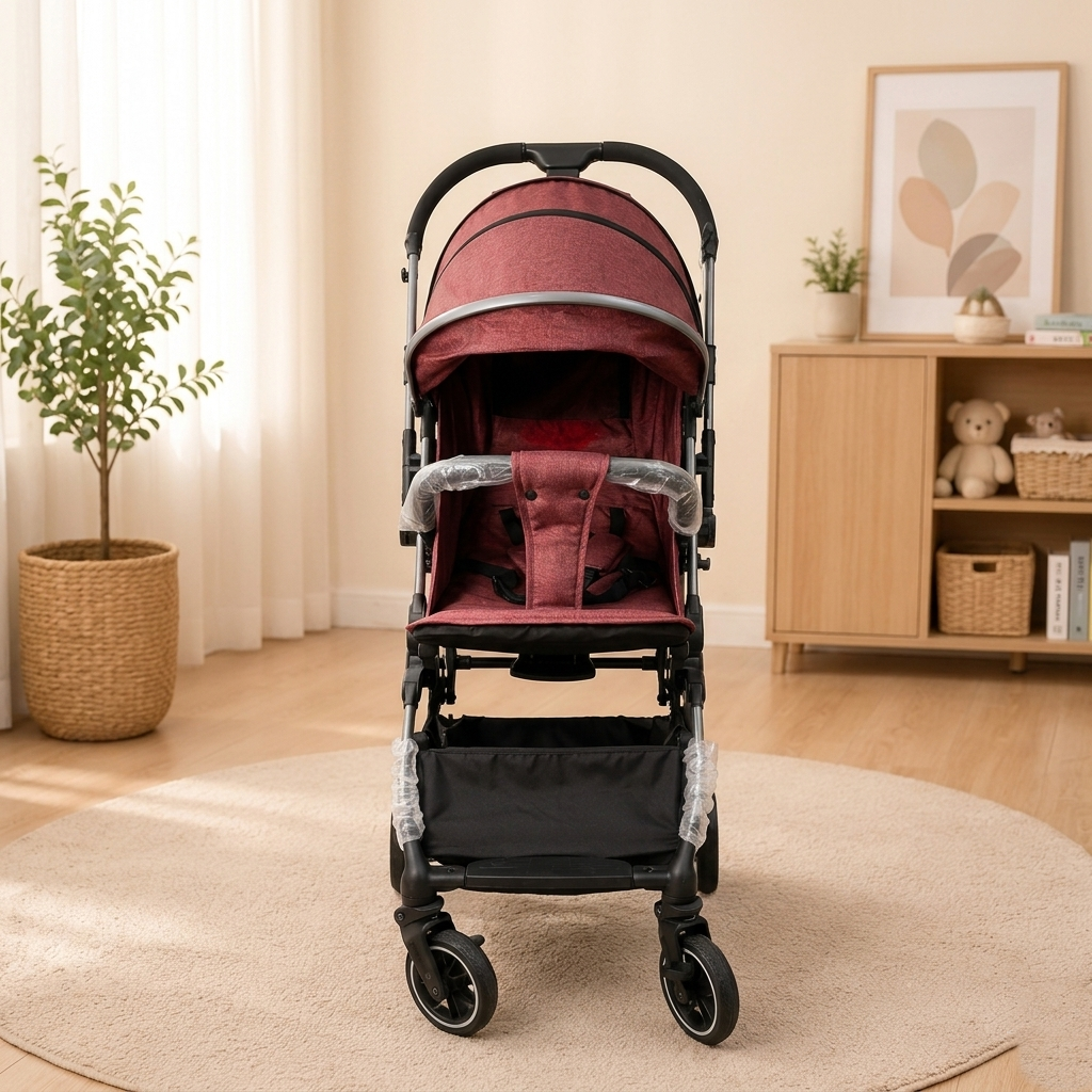 Luxury Baby Stroller – Foldable, Comfortable &amp; Travel-Friendly Pram