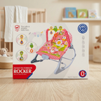 Deluxe Musical Infant-to-Toddler Rocking Chair – Portable Baby Bouncer and Stationary Feeding Seat