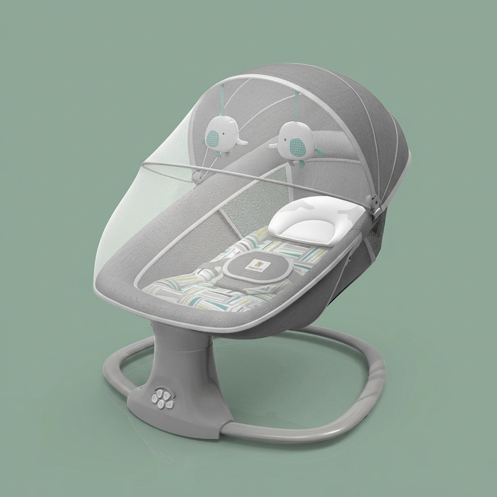 Mastela 3-in-1 Deluxe Multi-Functional Bassinet Swing – Side-to-Side Automatic Infant Glider &amp; Rocker Lounge Chair