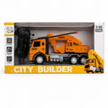 1:16 Scale City Builder RC Excavator Construction Truck – 27MHz Remote Control Toy with Lights &amp; Movable Joints