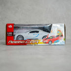 5D Light-Up RC Sports Car with Music &amp; Opening Doors – Blue Remote Control Toy Car