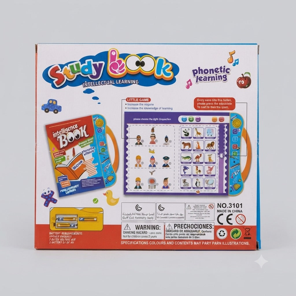 Interactive Audio Study Book – Intellectual Phonetic Learning Toy for Kids
