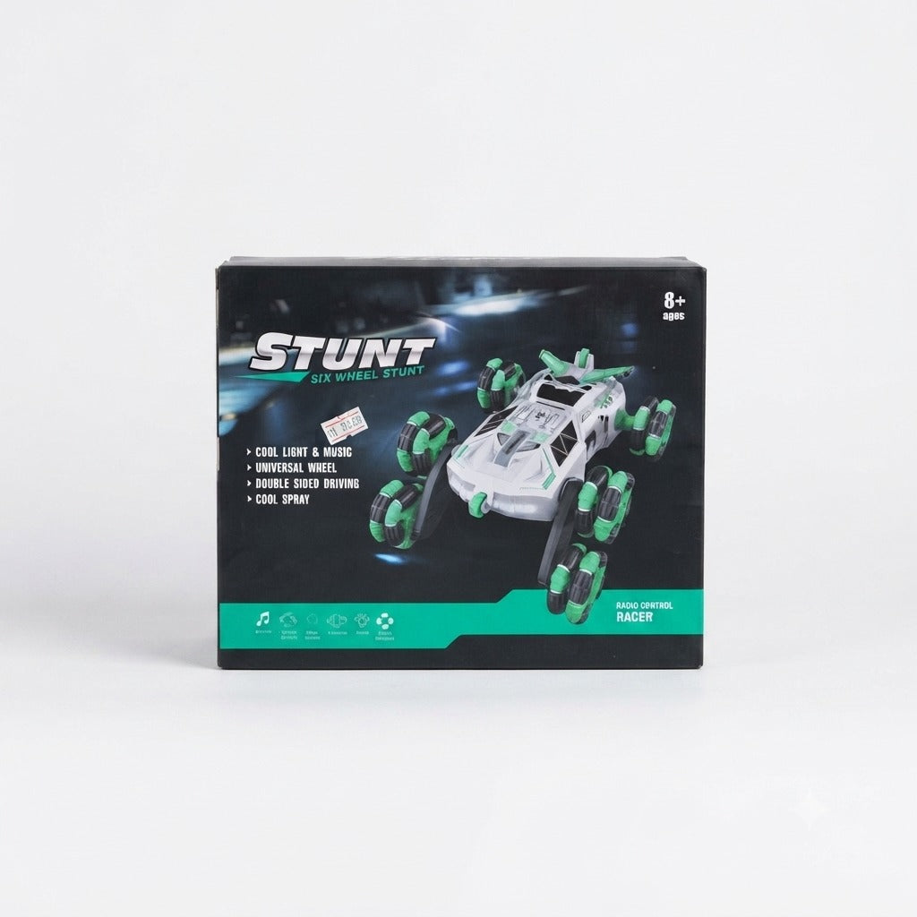 Stunt Six Wheel Stunt Radio Control Racer – RC Car Toy
