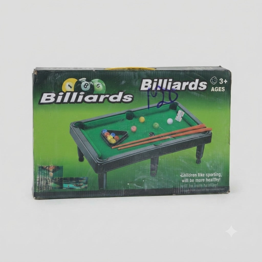 Kids Mini Tabletop Billiards &amp; Pool Table Game Set (Ages 3+)