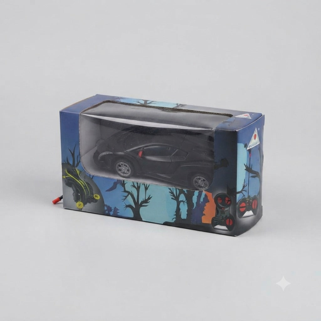 Matte Black Stealth Supercar Remote Control Toy