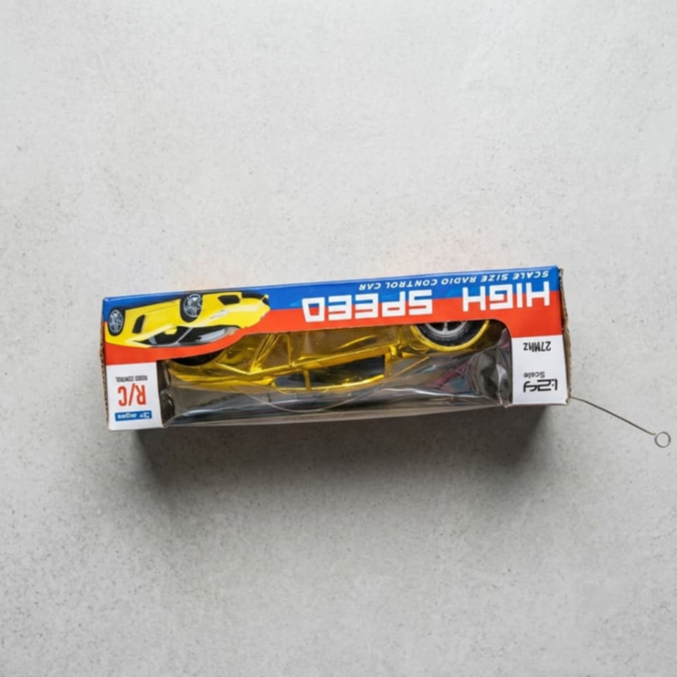 High-Speed Gold Metallic Remote Control Sports Car