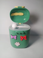 Dino-Pal Portable Kids Snack Container – Leakproof Formula &amp; Food Storage Box with Cute Charms