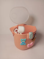 Cosmo-Bear Portable Kids Snack Box – Leakproof Baby Formula Case with Swivel Handle