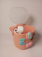 Cosmo-Bear Portable Kids Snack Box – Leakproof Baby Formula Case with Swivel Handle