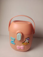 Cosmo-Bear Portable Kids Snack Box – Leakproof Baby Formula Case with Swivel Handle