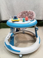 AZ Baby Cruiser 2-in-1 Activity Walker &amp; Interactive Steering Play Center (Sky Blue &amp; Blossom Pink)