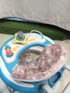 AZ Baby Cruiser 2-in-1 Activity Walker &amp; Interactive Steering Play Center (Sky Blue &amp; Blossom Pink)