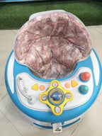 AZ Baby Cruiser 2-in-1 Activity Walker &amp; Interactive Steering Play Center (Sky Blue &amp; Blossom Pink)