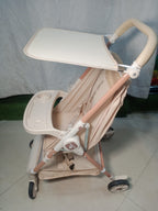 Nest-Comfort Lightweight Toddler Stroller – Compact City Pram with Removable Snack Tray &amp; Storage Basket